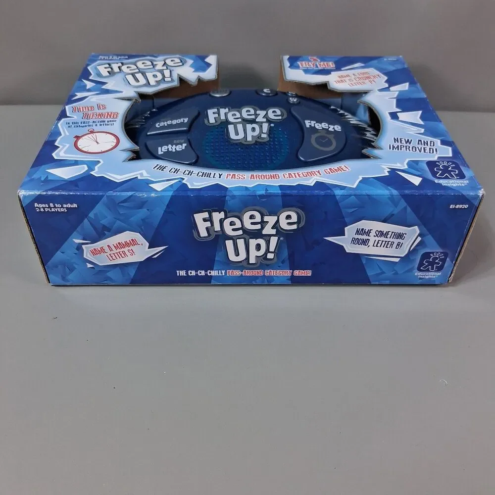 Freeze Up! Game Educational Electronic Word Game NIP Tested Works Video